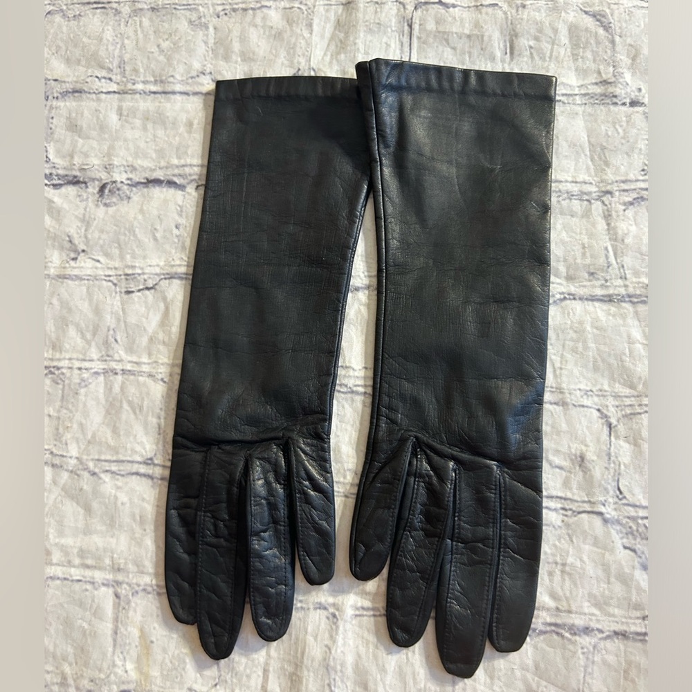 VTG 100% ANTRON NYLON LINING BLACK LEATHER WOMEN GLOVES SIZE 6.5 PHILIPPINES
